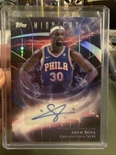 2025-26 Topps Midnight Stroke of Midnight Autographs Adem Bona #SM-AB card