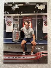 Carter Verhaeghe 2025 Upper Deck Series 2 Day With The Cup card