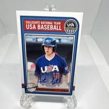 2025 Panini Stars & Stripes USA Baseball Throwback Signatures Heston Kjerstad #AS-HK card