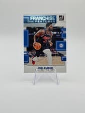 Joel Embiid 2022 Panini Donruss Franchise Features card