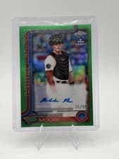 2025 Topps Pro Debut Chrome Autographs Malcolm Moore #PDC-199 card