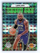 2024-25 Panini Mosaic Thunder Road LeBron James #3 card