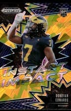 2025 Panini Prizm Draft Picks Instant Impact Donovan Edwards #6 card