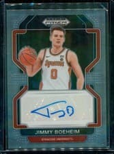 Jimmy Boeheim 2022 Panini Prizm Draft Picks Autographs card