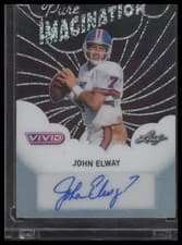 2025 Leaf Vivid Pure Imagination Autographs John Elway #PA-JE1 card