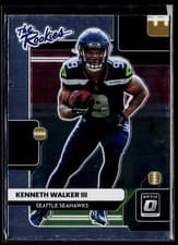 Kenneth Walker III 2022 Panini Donruss Optic The Rookies card
