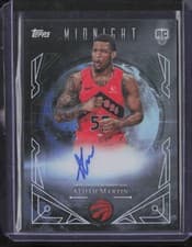 2025-26 Topps Midnight Midnight Sun Signatures Rookies Alijah Martin #MSR-AM card
