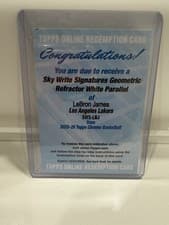 2025-26 Topps Chrome Sky Write Signatures LeBron James #SWS-LBJ card