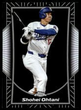Shohei Ohtani 2025 Topps Chrome Shadow Etch card