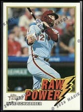 2026 Topps Heritage Raw Power Kyle Schwarber #RP-KS card