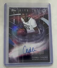 2025-26 Topps Midnight Stroke of Midnight Autographs Rookies Cedric Coward #SMR-CC card