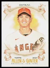 Shohei Ohtani 2021 Topps Allen & Ginter card
