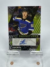 Zach Dean 2024-25 Upper Deck Synergy Rookie Sygnatures card