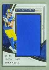 2025 Panini Immaculate Remarkable Jerseys Puka Nacua #22 card