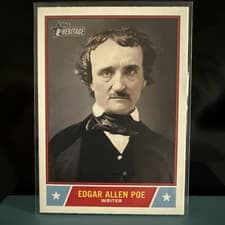 2025 Topps Heritage Notable Americans Edgar Allen Poe #NS-72 card