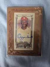 2025 Topps Allen & Ginter Framed Mini Autographs (Baseball) Ozzie Smith #MA-OS card