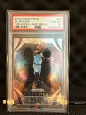 JA Morant 2019 Panini Prizm Fireworks card
