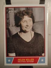 2025 Topps Heritage Notable Americans Helen Keller #NS-37 card