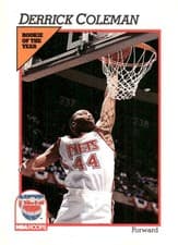 Derrick Coleman 1991-92 Hoops Base Set card