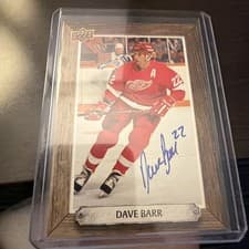 2024-25 Upper Deck Engrained Icons Beehive Portrait Signatures Dave Barr #BH-DB card