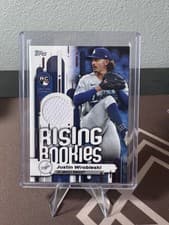 2025 Topps Update Rising Rookies Relics Justin Wrobleski #RRR-JW card