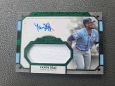 2024 Topps Tier One Autographed Jumbo Relics Yandy Díaz #AT1JR-YD card