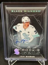 2025-26 Upper Deck Black Diamond Rookie Gems Signatures Jani Nyman #RGS-JN card