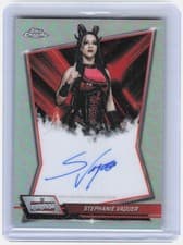 2026 Topps Chrome WWE Red Brand Autographs Stephanie Vaquer #RBA-STE card