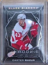 2025-26 Upper Deck Black Diamond Rookie Gems Carter Mazur #RG-CM card