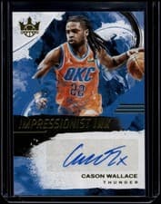 Cason Wallace 2024-25 Panini Court Kings Impressionist Ink Autographs card