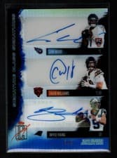 2025 Topps Signature Class Signature Class Triple Signatures Cam Ward #SCTS-WWY card