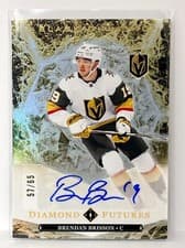 2024-25 Upper Deck Black Diamond Diamond Futures Autograph Parallel Brendan Brisson #BDF-BB card