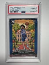 Jared McCain 2024 Panini Donruss Optic Downtown card