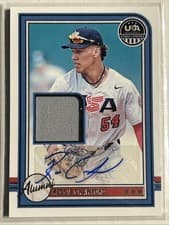 2025 Panini Stars & Stripes USA Baseball Alumni Signature Materials Reggie Crawford #USA-RC card