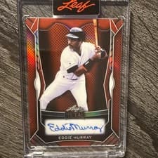 2025 Leaf Spectacular Baseball Metal Autographs Eddie Murray #MA-EM1 card