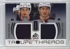 2025-26 SP Game Used Troupe Threads Zach Werenski/Sean Monahan #TT-MW card