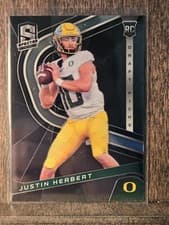Justin Herbert 2020 Panini Chronicles Draft Picks Spectra card
