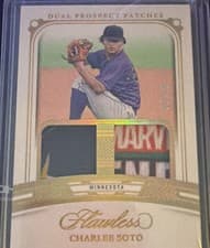 2024 Panini Flawless Dual Prospect Patches Charlee Soto #DP-CS card
