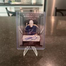 2025-26 Upper Deck Black Diamond Sparkling Scripts Mike Liut #SS-ML card