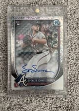 2025 Bowman Chrome Rookie Autographs Spencer Schwellenbach #CRA-SS card