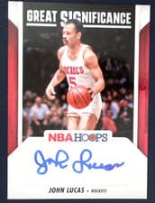 2024-25 Hoops Great SIGnificance John Lucas #GS-JLR card