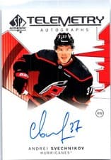 2024-25 SP Authentic Telemetry Autographs Andrei Svechnikov #T-AS card