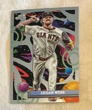 2025 Topps Cosmic Chrome Base Set Logan Webb #88 card