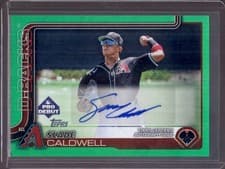 2025 Topps Pro Debut Autographs Slade Caldwell #PD-184 card