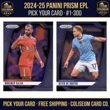 Mohamed Salah 2024 Panini Prizm Premier League card
