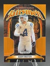 2025 Panini Prizm Black Talismen Adam Vinatieri #4 card