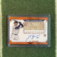 2025 Topps Inception MLB First Milestone Autograph Relics J.C. Escarra #FMAR-JE card