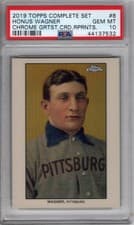 2019 Topps Complete Set Chrome Greatest Card Reprints Honus Wagner #8