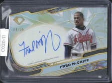 2025 Topps Diamond Icons Icons Chrome Autographs Fred McGriff #ACC-FM card