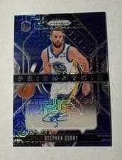 2024-25 Panini Prizm Prizmatrix Signatures Stephen Curry #PMX-SCW card
